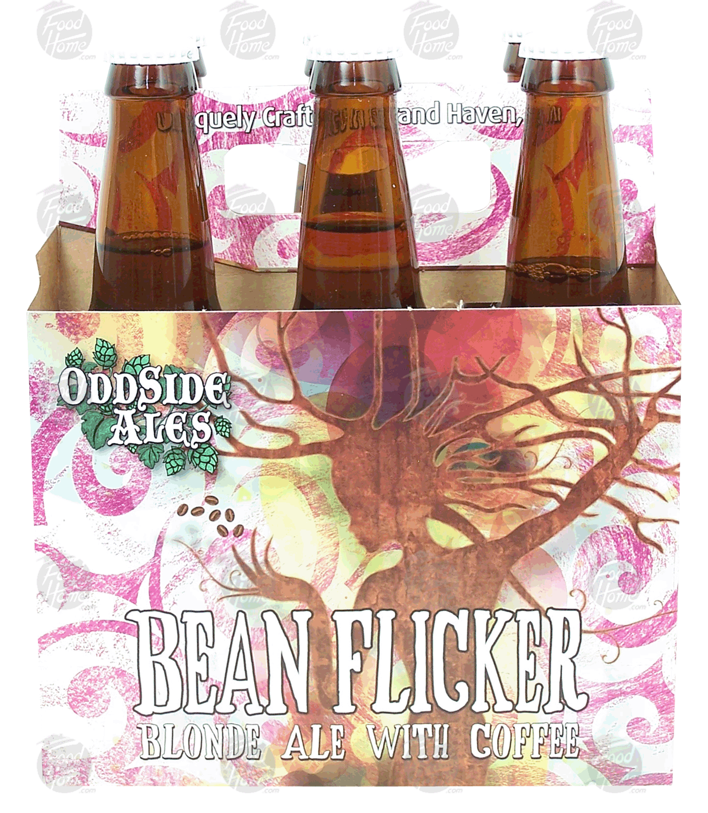 Odd Side Ales Bean Flicker blonde ale with coffee, 12 fl-oz. Full-Size Picture